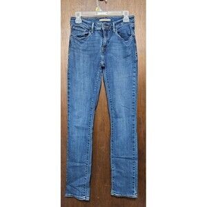 Levi Strauss Mid-Rise Medium Wash Skinny Jeans Size 28